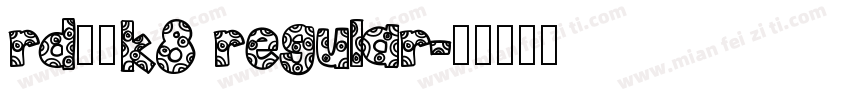 rd多森k8 regular字体转换